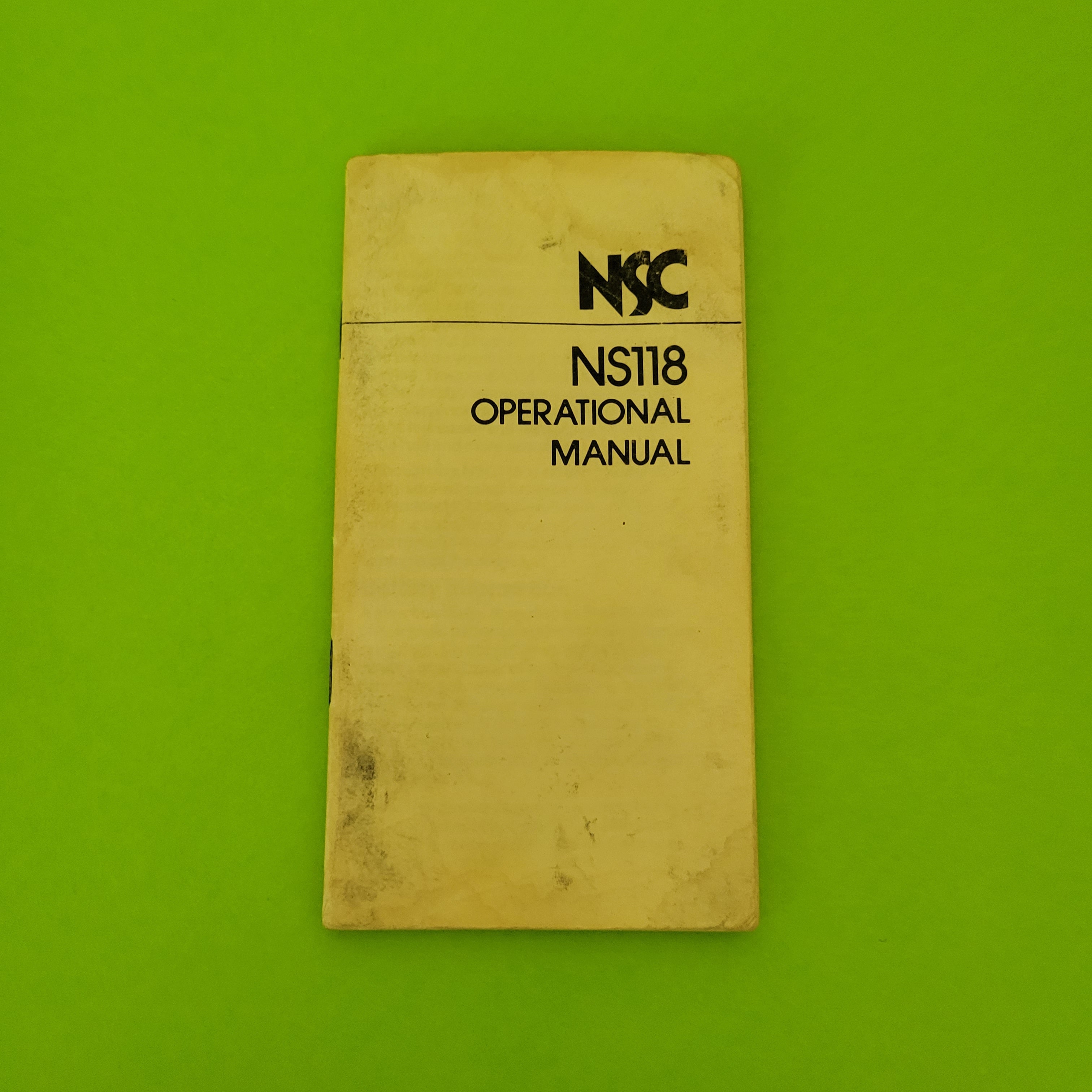 An image of the manuel of a NSC 118 Scientific Calculator